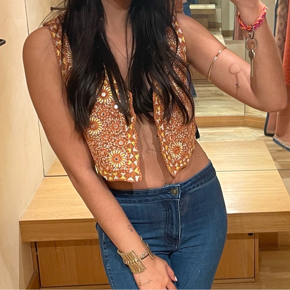 Free People Marigold Mirror Vest